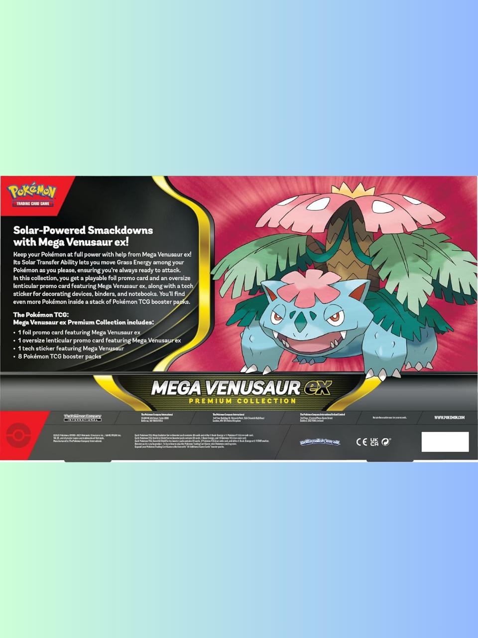 Contenido Mega Venusaur ex Premium Collection