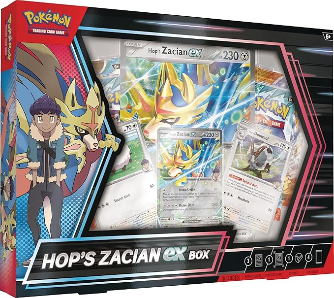 Hop's Zacian ex Box Pokémon TCG