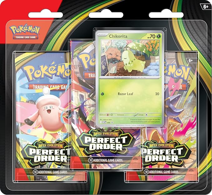 Blister Mega Evolution Perfect Order 3 boosters + promo